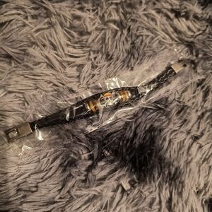 One piece Luffy Bracelet skull anime manga silver black brown accessories men wo